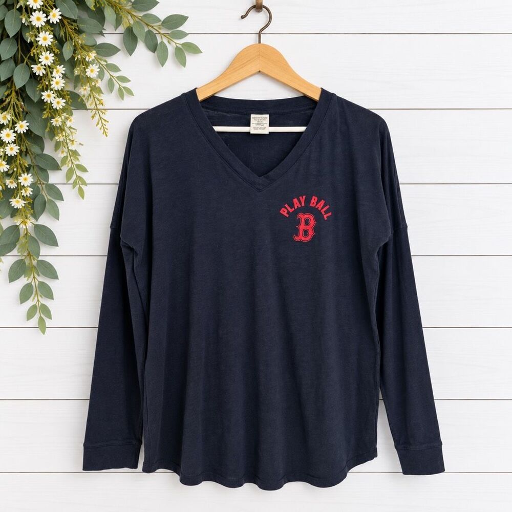 Victoria’s Secret pink redsox play ball long sleeve shirt M